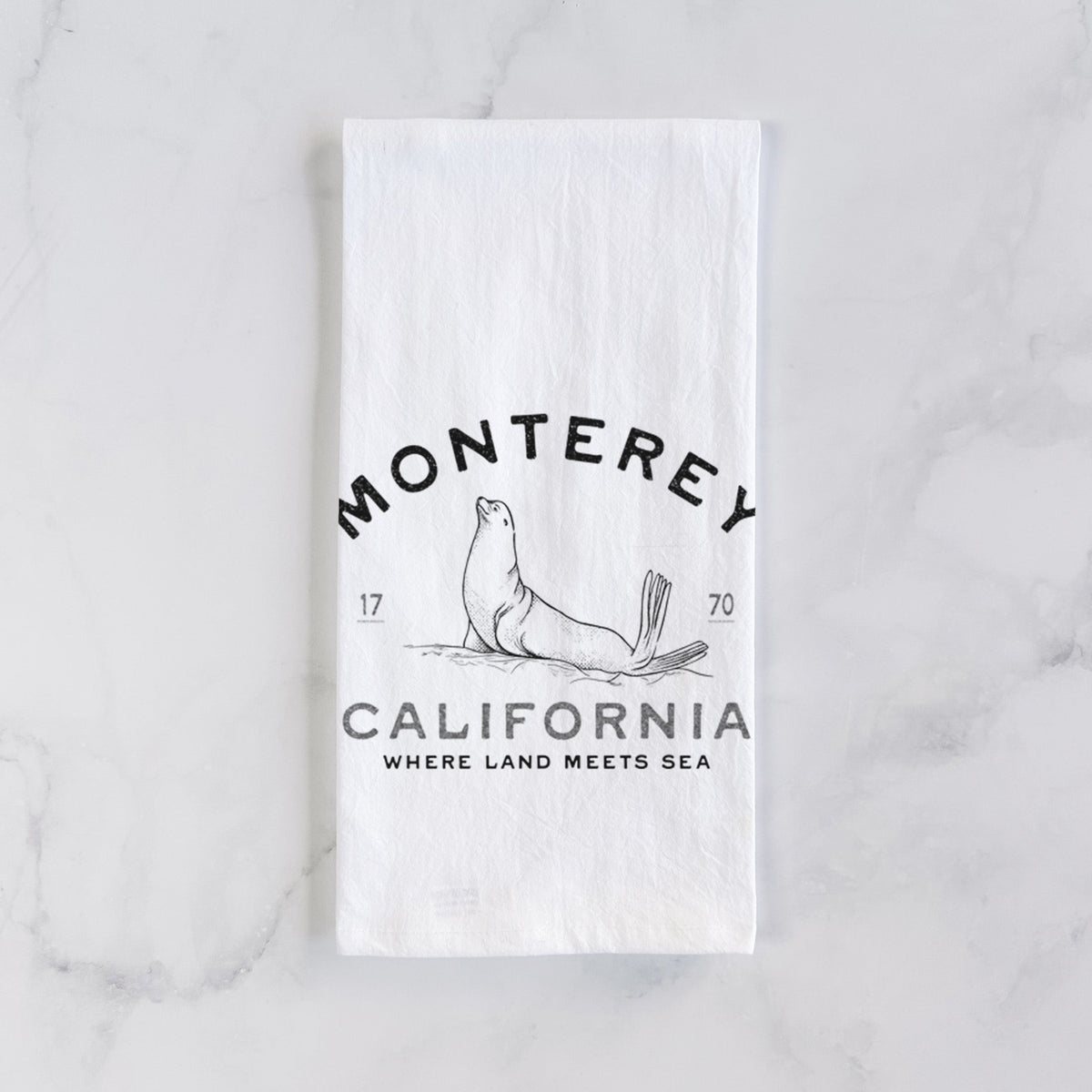 Monterey Sea Lion Tea Towel