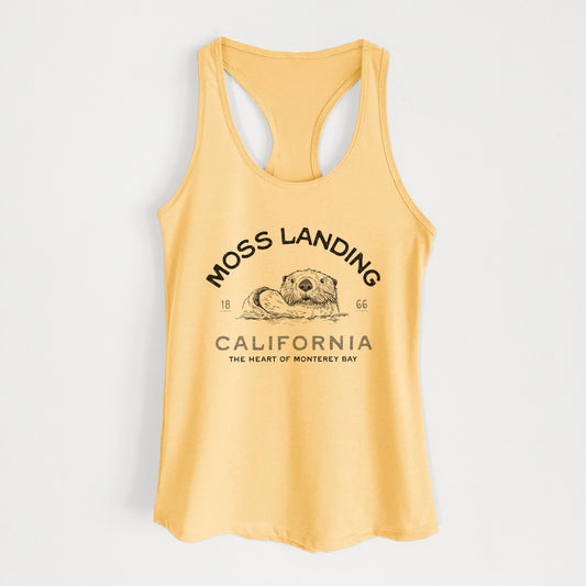 Moss Landing California - Sea Otter - Women's Racerback Tanktop