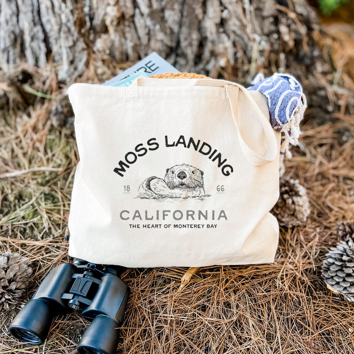 Moss Landing California - Sea Otter - Tote Bag