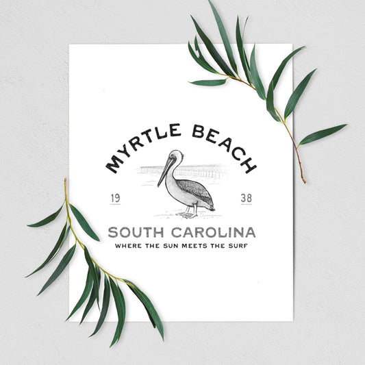 Myrtle Beach Pelican - Fine Art Print