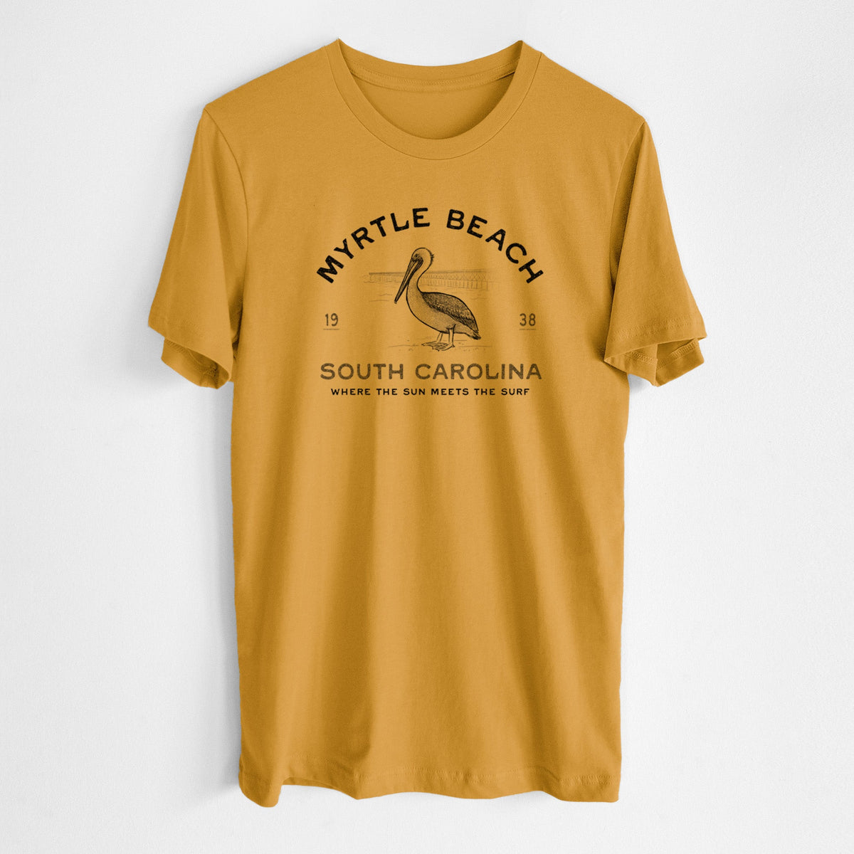 Myrtle Beach Pelican - Lightweight 100% Cotton Unisex Crewneck