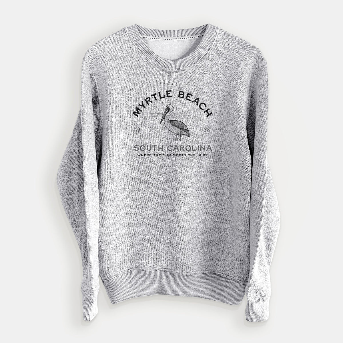 Myrtle Beach Pelican - Knit Sweatshirt