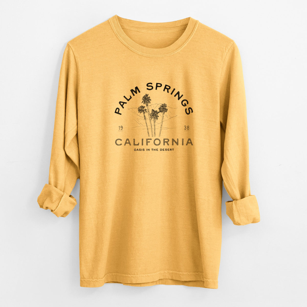 Palm Springs Palms - Unisex Comfort Colors 100% Cotton Long Sleeve