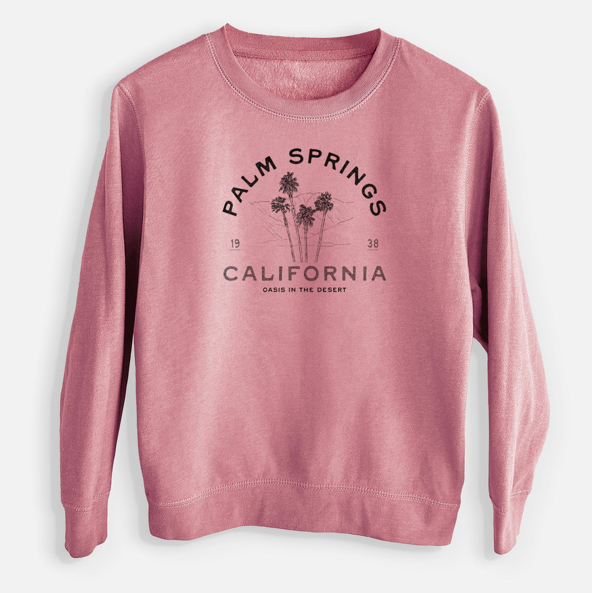 Palm Springs Palms - Youth Lightweight Crewneck Sweatshirt