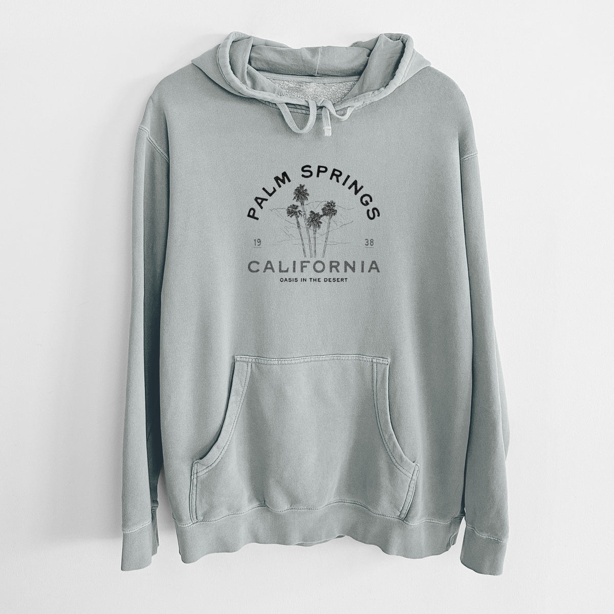 Palm Springs Palms - Unisex Pigment Dyed Hoodie