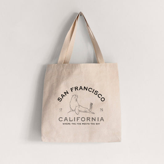 San Francisco California - Sea Lion - Tote Bag