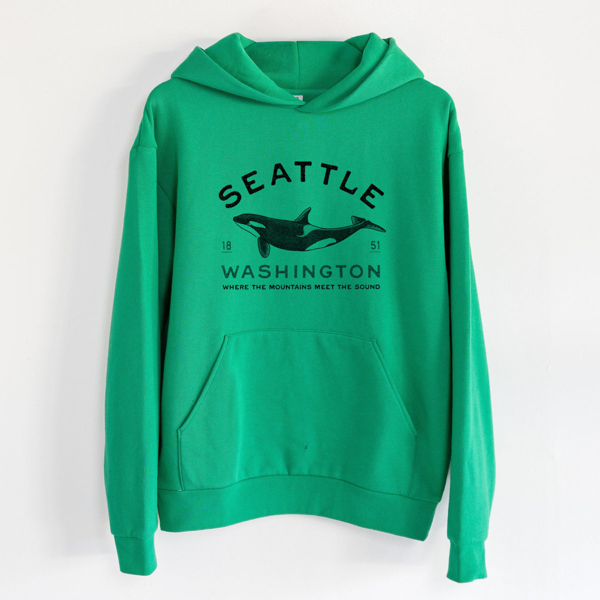 Seattle Washington - Orca  - Statement Midweight Hoodie