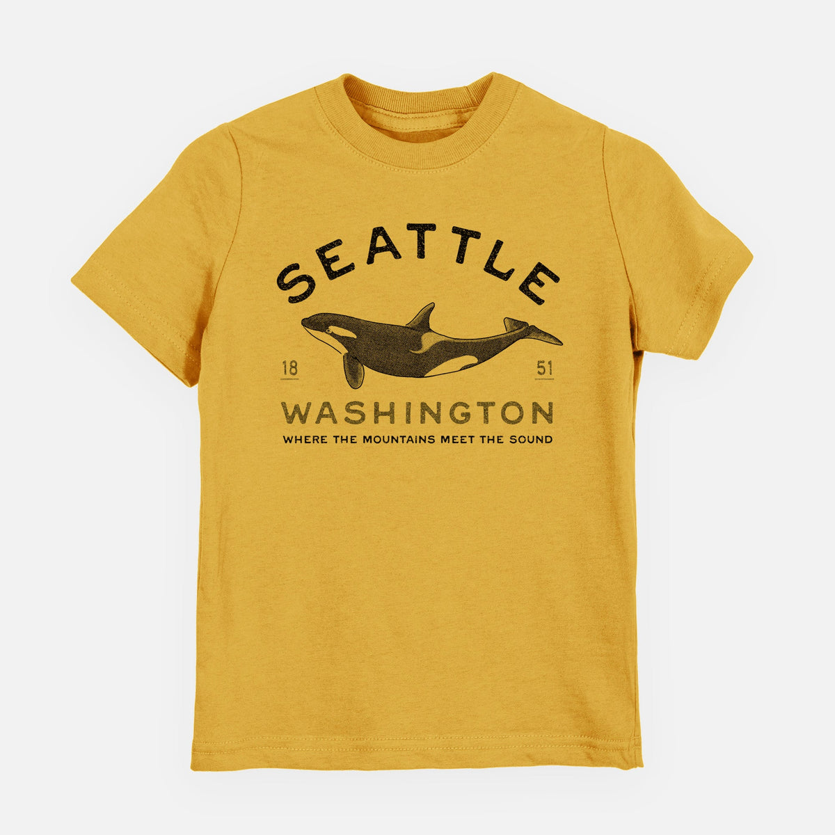 Seattle Washington - Orca - Toddler/Youth Shirt