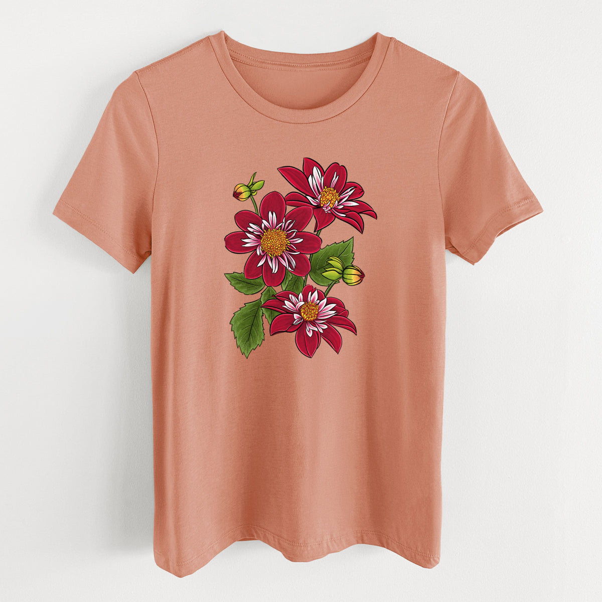 Dahlia Collarette - Night Butterfly - Women's Lightweight Relaxed Fit 100% Cotton Crewneck