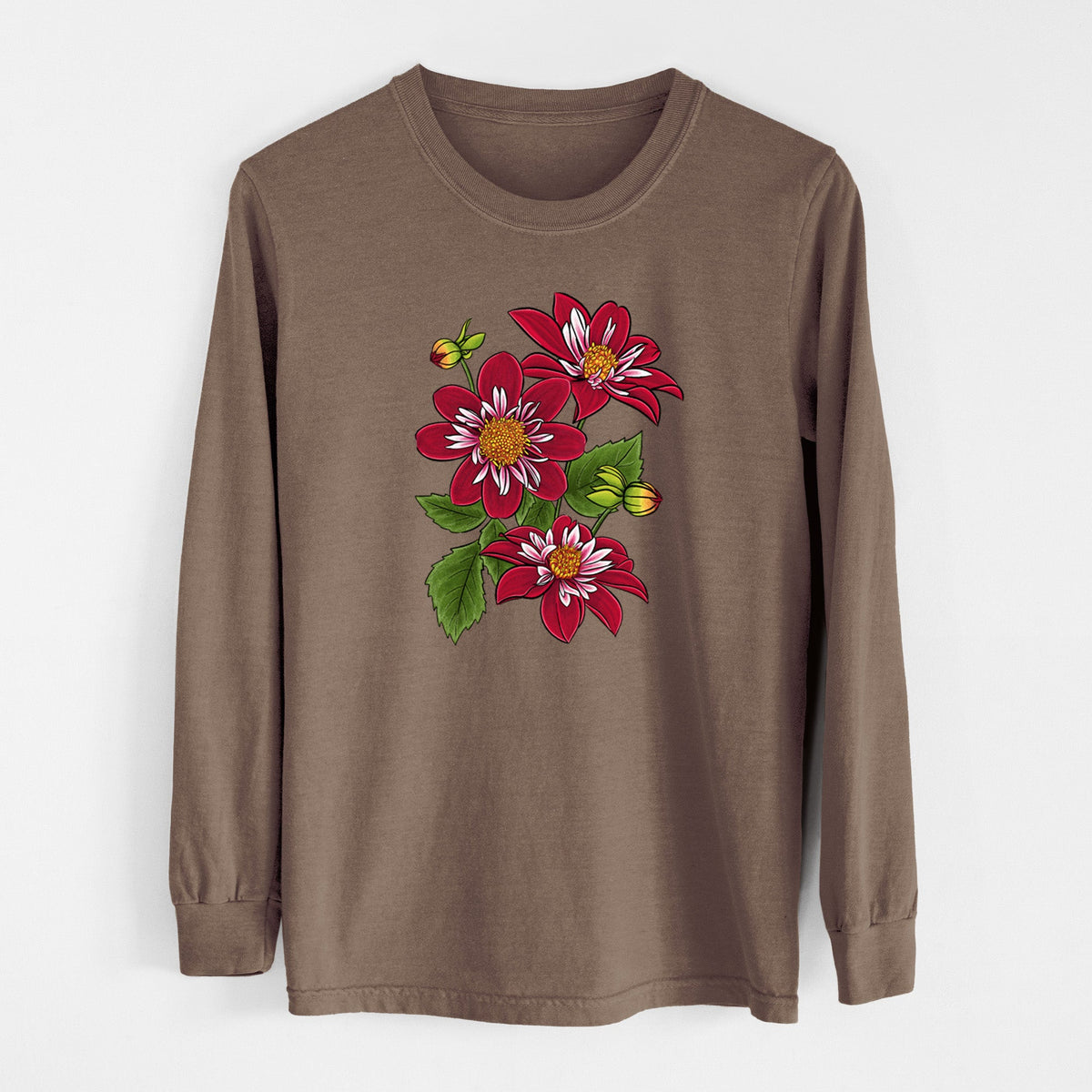Dahlia Collarette - Night Butterfly - Unisex Comfort Colors 100% Cotton Long Sleeve