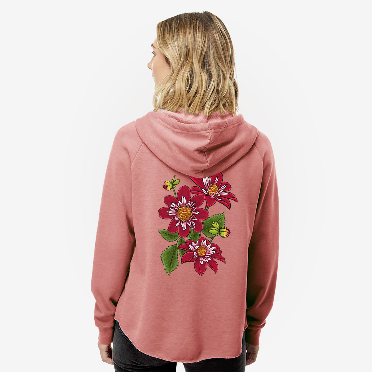 DahliaNightButterfly - Women's Cali Wave Zip-Up Sweatshirt