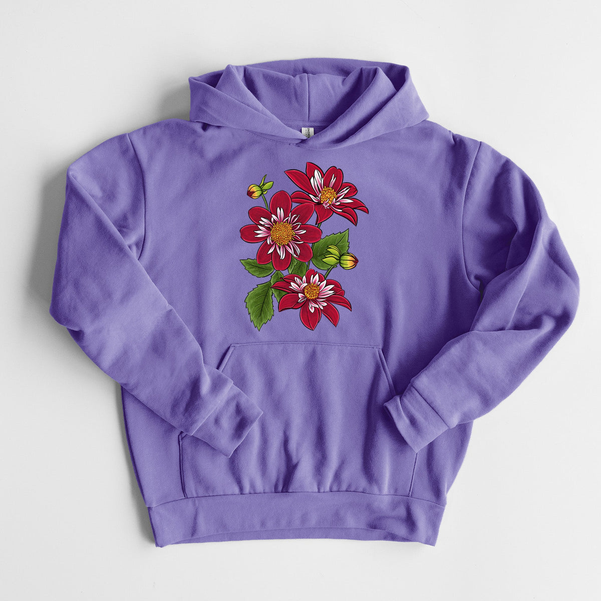 Dahlia Collarette - Night Butterfly  - Statement Midweight Hoodie
