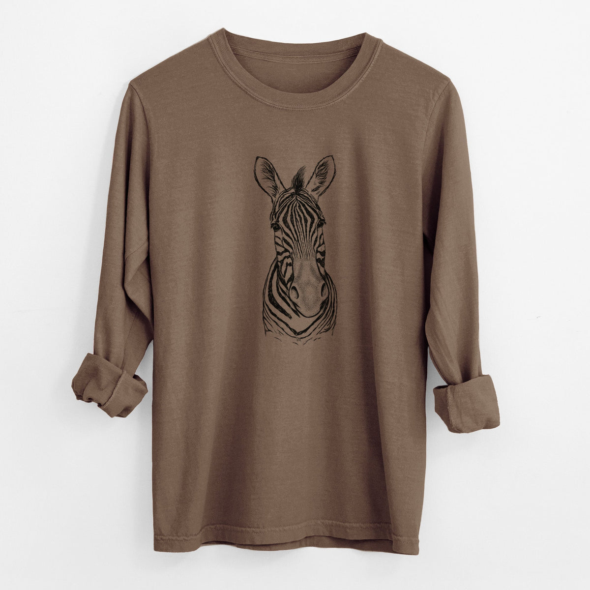Damara Zebra - Equus quagga antiquorum - Unisex Comfort Colors 100% Cotton Long Sleeve