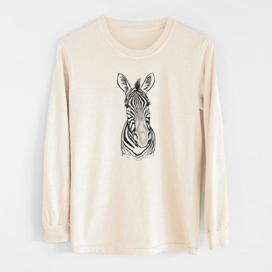 Damara Zebra - Equus quagga antiquorum - Unisex Comfort Colors 100% Cotton Long Sleeve
