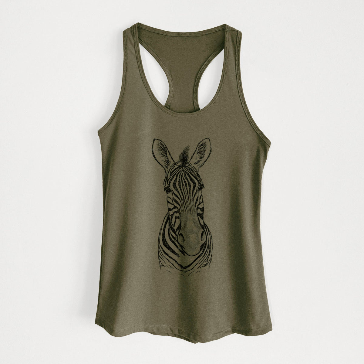 Damara Zebra - Equus quagga antiquorum - Women's Racerback Tanktop