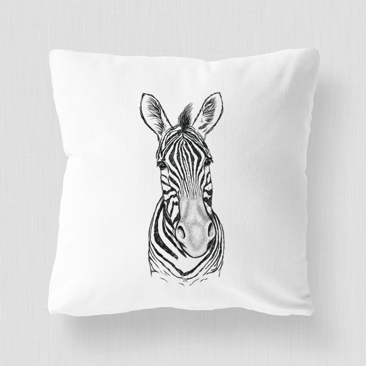 Damara Zebra - Equus quagga antiquorum - Throw Pillow Cover
