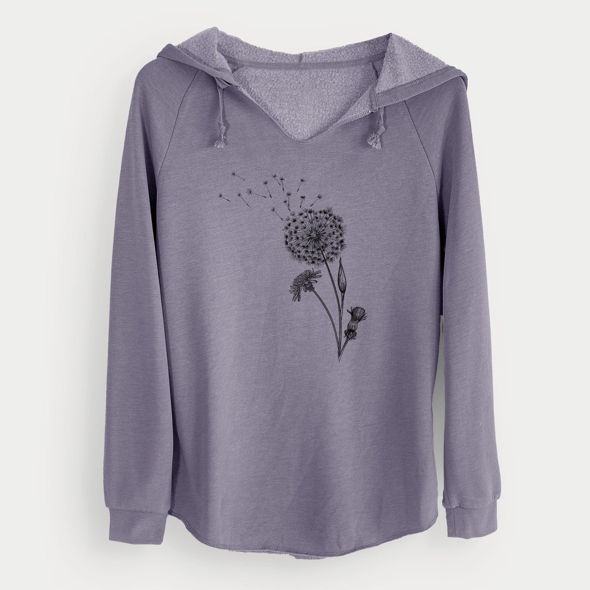Common Dandelion - Taraxacum officinale - Cali Wave Hooded Sweatshirt