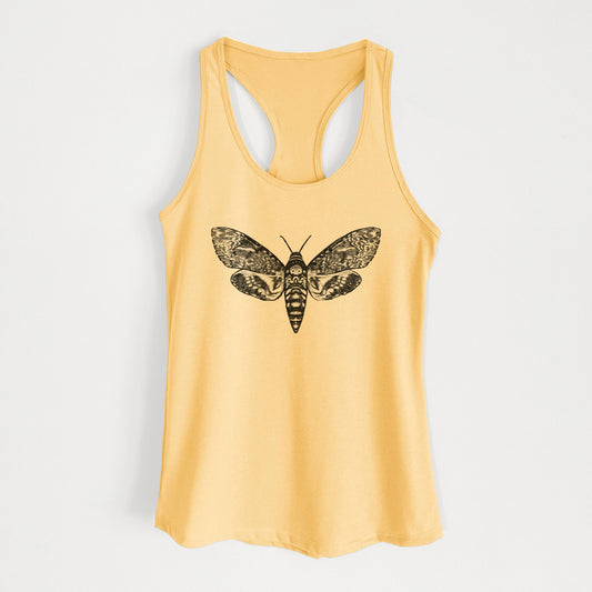 Death's-head Hawkmoth - Acherontia atropos - Women's Racerback Tanktop