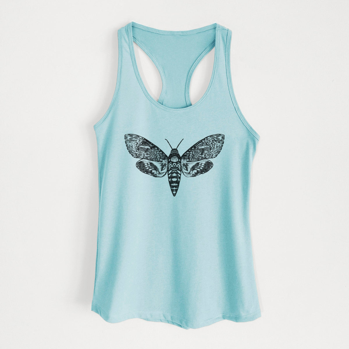 Death's-head Hawkmoth - Acherontia atropos - Women's Racerback Tanktop