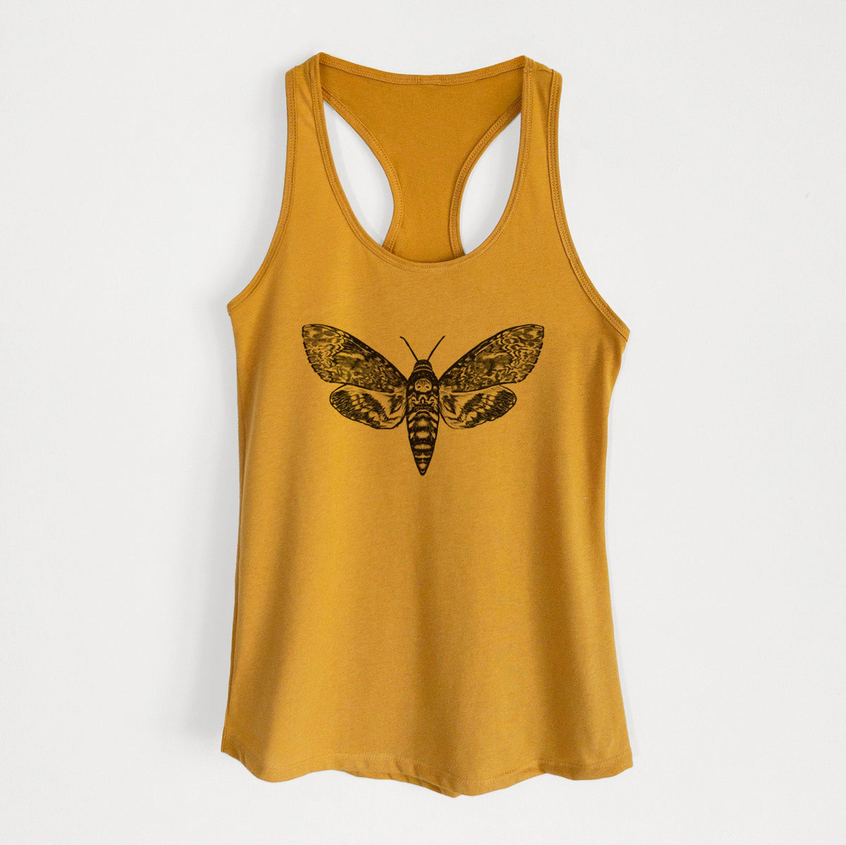 Death's-head Hawkmoth - Acherontia atropos - Women's Racerback Tanktop