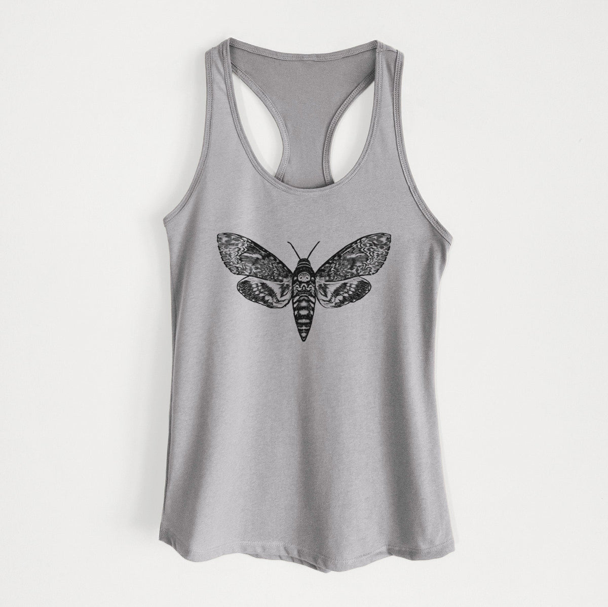Death's-head Hawkmoth - Acherontia atropos - Women's Racerback Tanktop