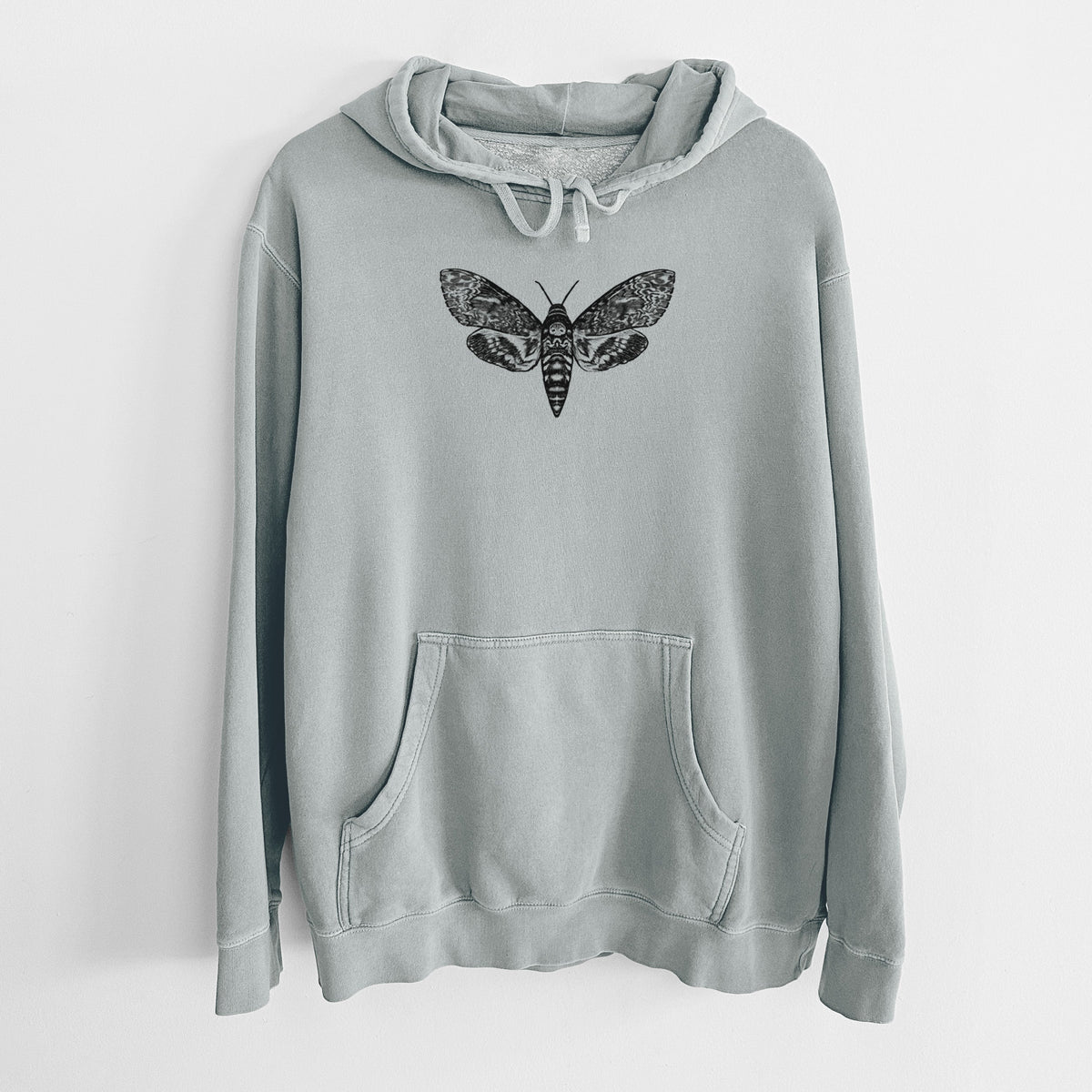 Death's-head Hawkmoth - Acherontia atropos - Unisex Pigment Dyed Hoodie