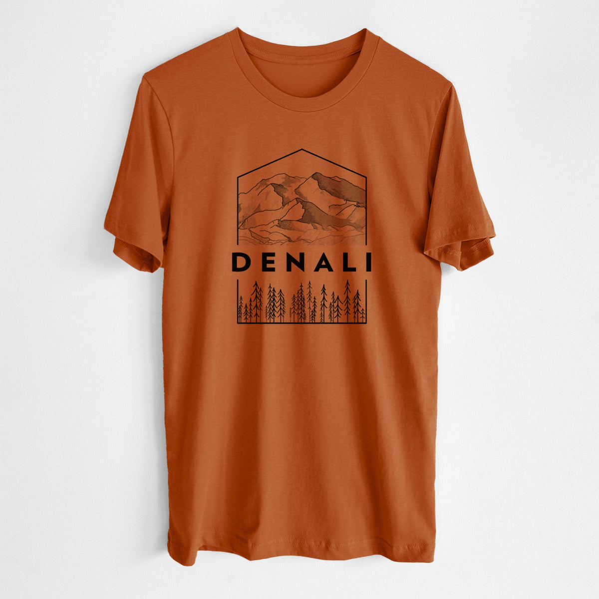Denali Mountain - Denali National Park - Lightweight 100% Cotton Unisex Crewneck