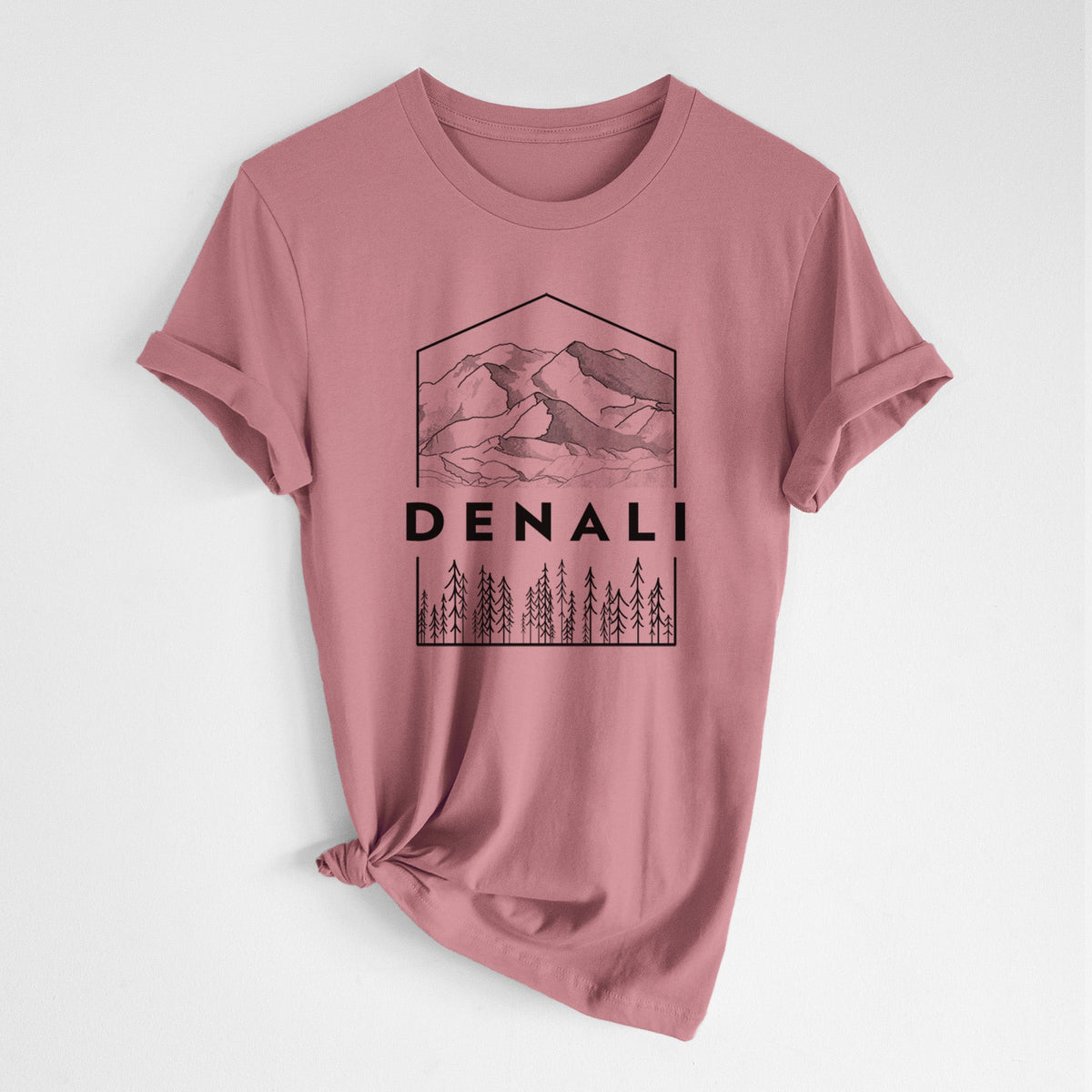 Denali Mountain - Denali National Park - Lightweight 100% Cotton Unisex Crewneck