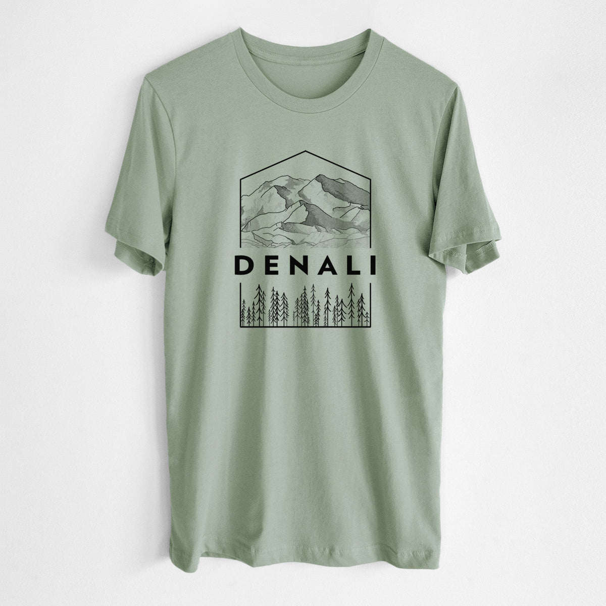 Denali Mountain - Denali National Park - Lightweight 100% Cotton Unisex Crewneck