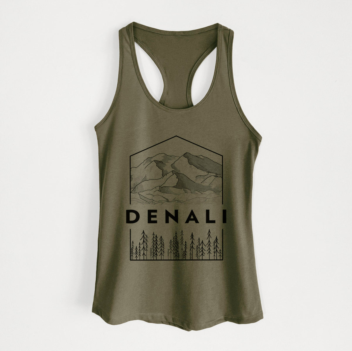 Denali Mountain - Denali National Park - Women's Racerback Tanktop