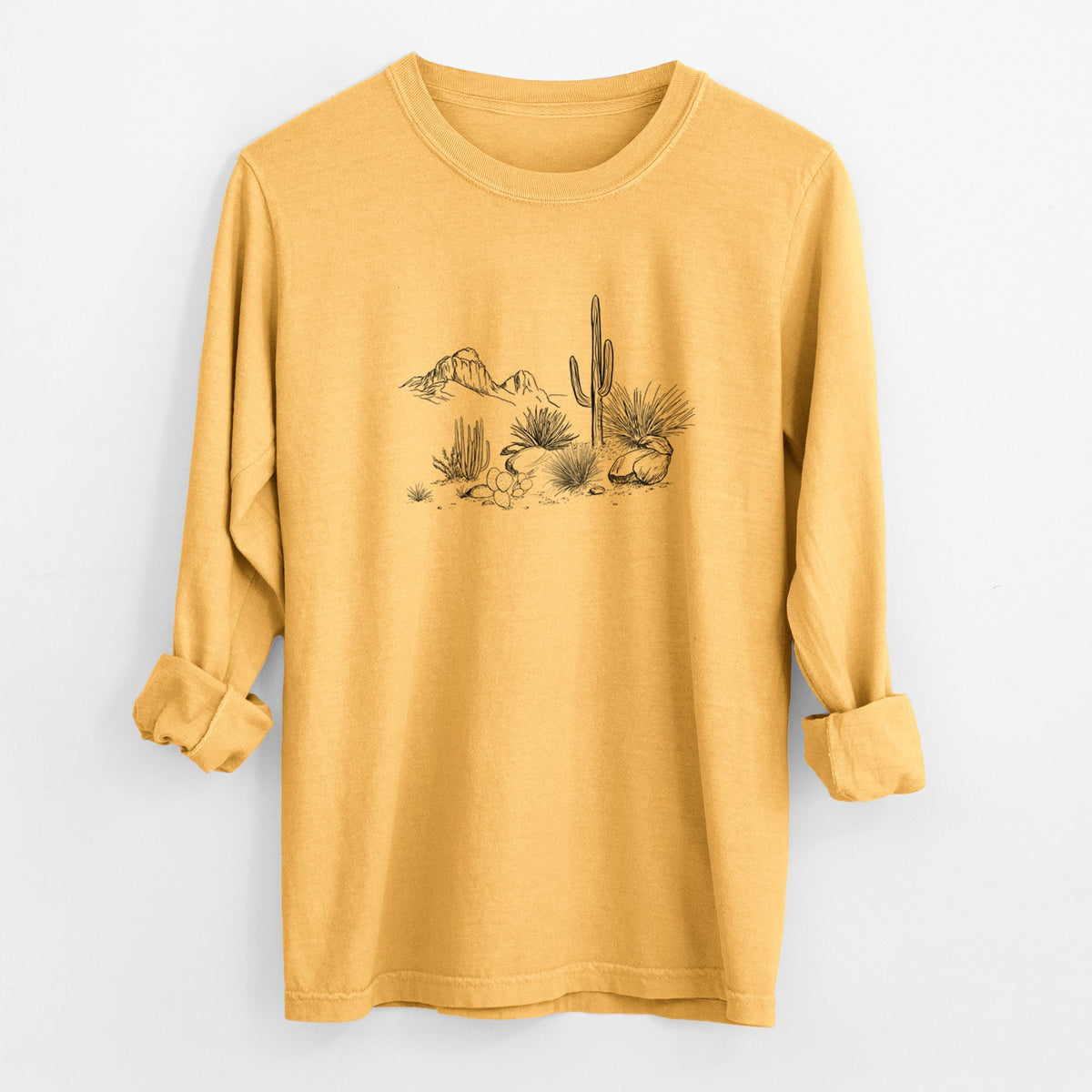 Desert Landscape - Unisex Comfort Colors 100% Cotton Long Sleeve