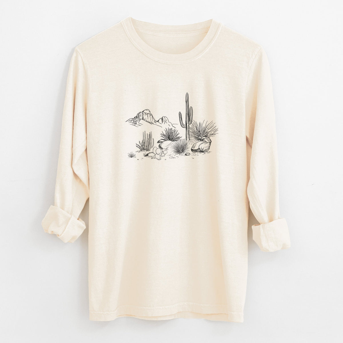 Desert Landscape - Unisex Comfort Colors 100% Cotton Long Sleeve