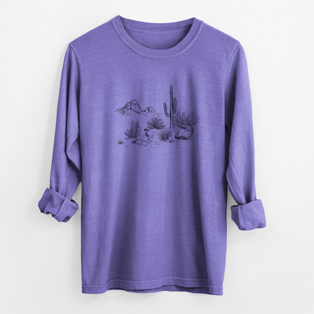 Desert Landscape - Unisex Comfort Colors 100% Cotton Long Sleeve
