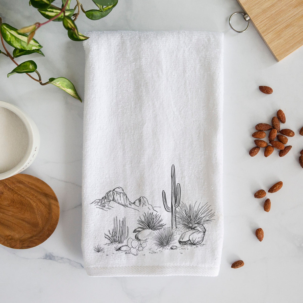 Desert Landscape Premium Decorative Hand Towel
