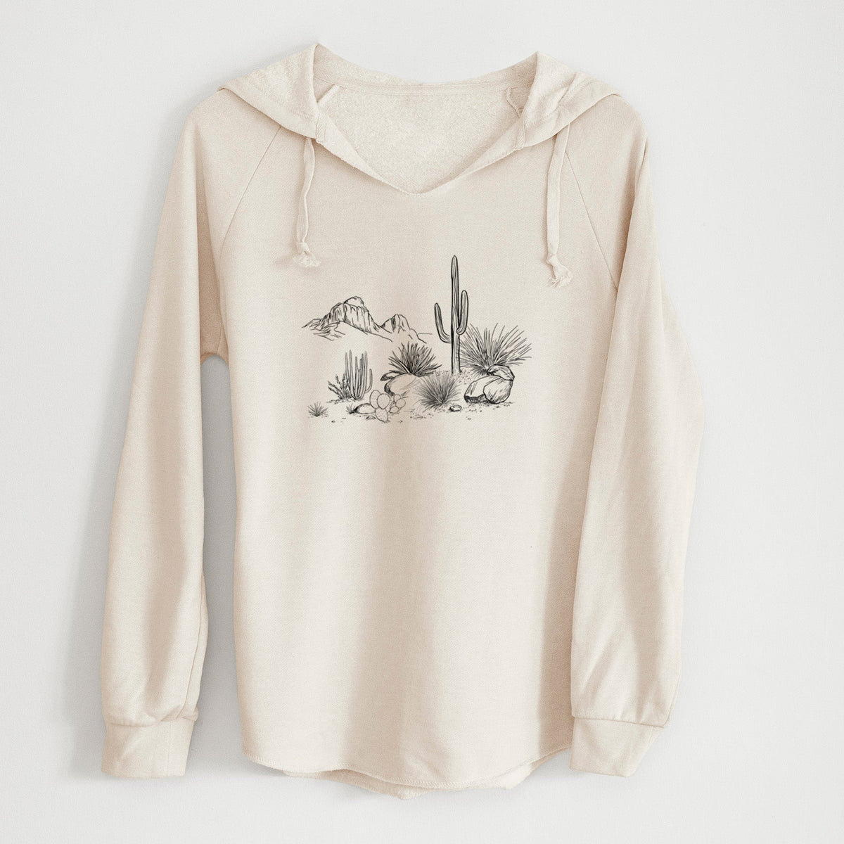 Desert Landscape - Cali Wave Hooded Sweatshirt