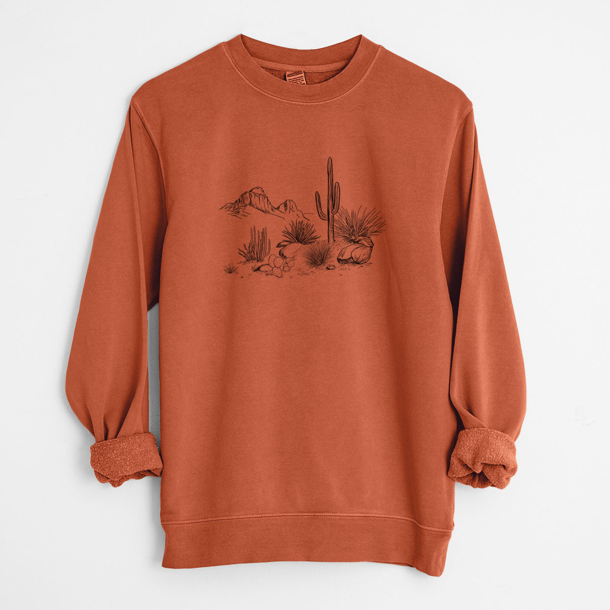 Desert Landscape - Unisex Pigment Dyed Crew Sweatshirt