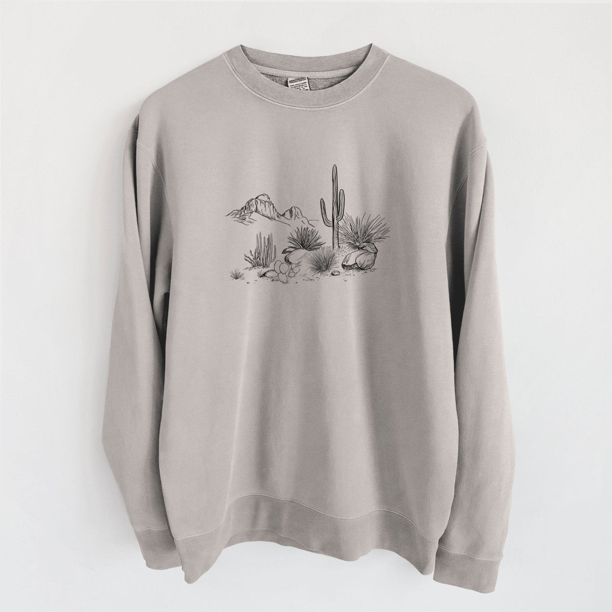 Desert Landscape - Unisex Pigment Dyed Crew Sweatshirt