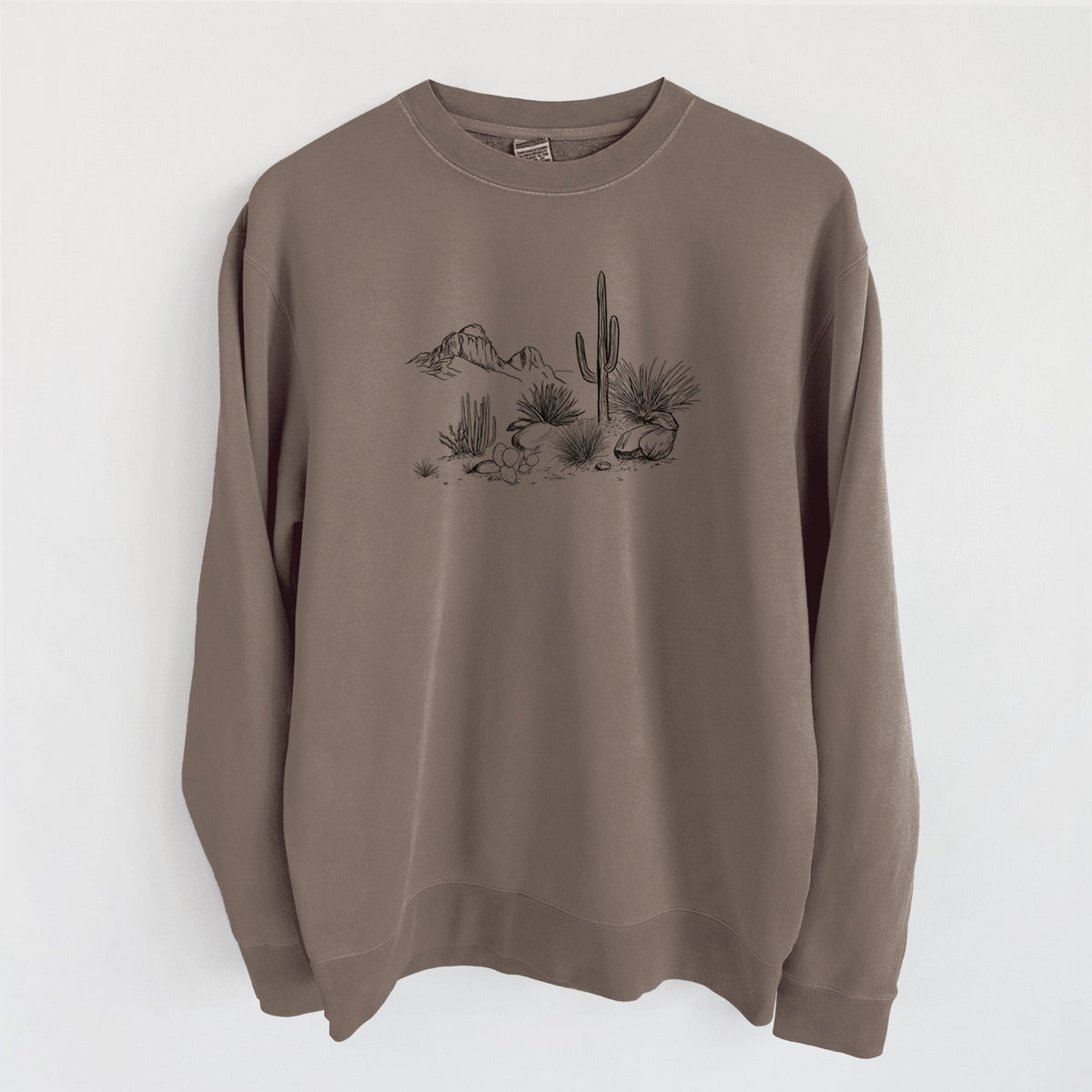 Desert Landscape - Unisex Pigment Dyed Crew Sweatshirt