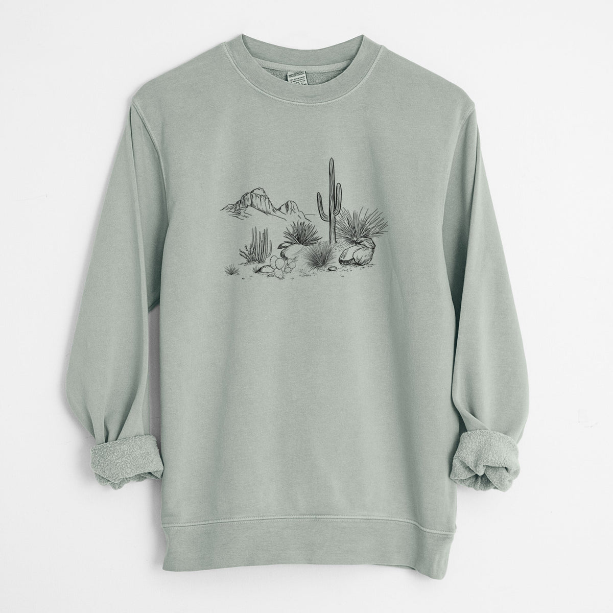 Desert Landscape - Unisex Pigment Dyed Crew Sweatshirt