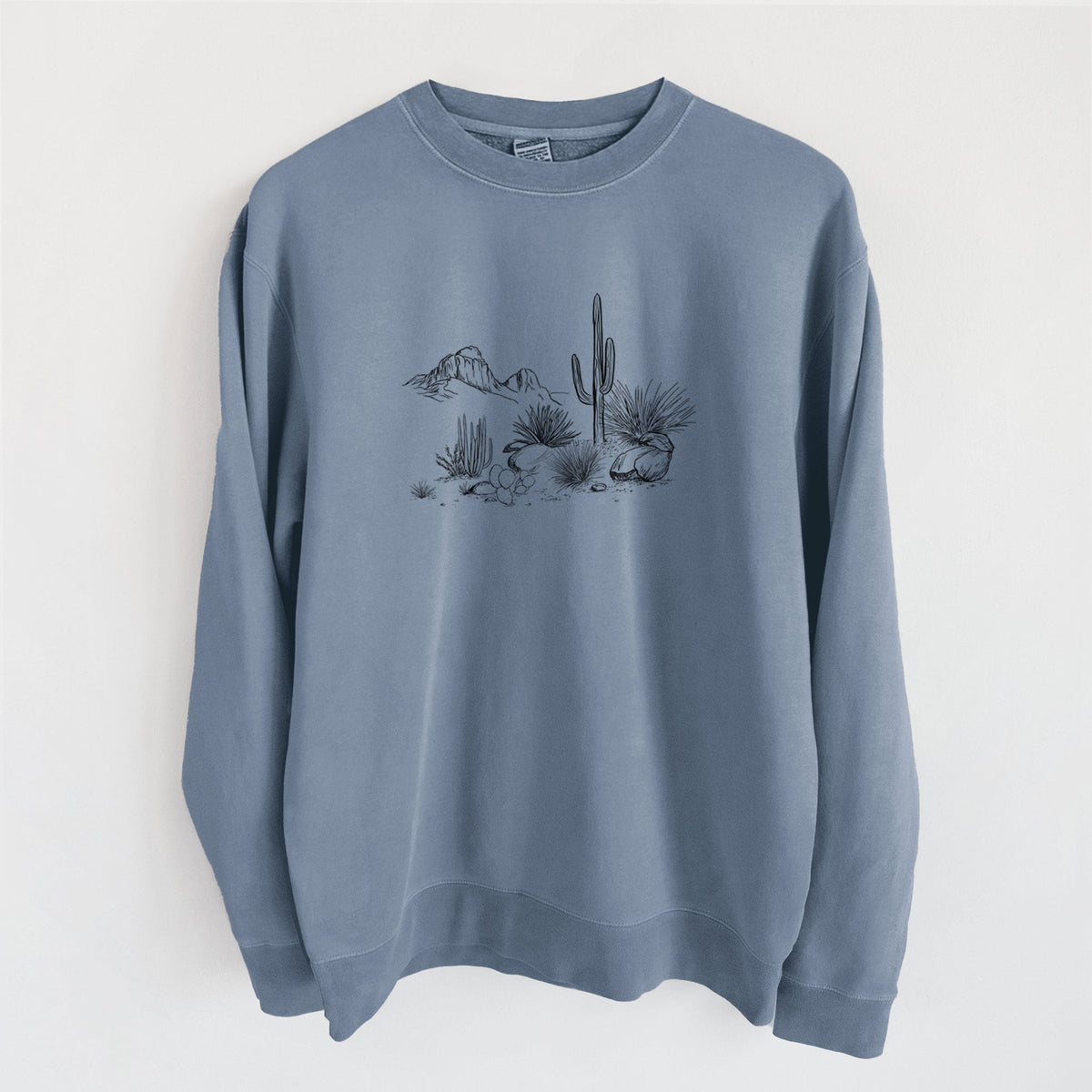 Desert Landscape - Unisex Pigment Dyed Crew Sweatshirt