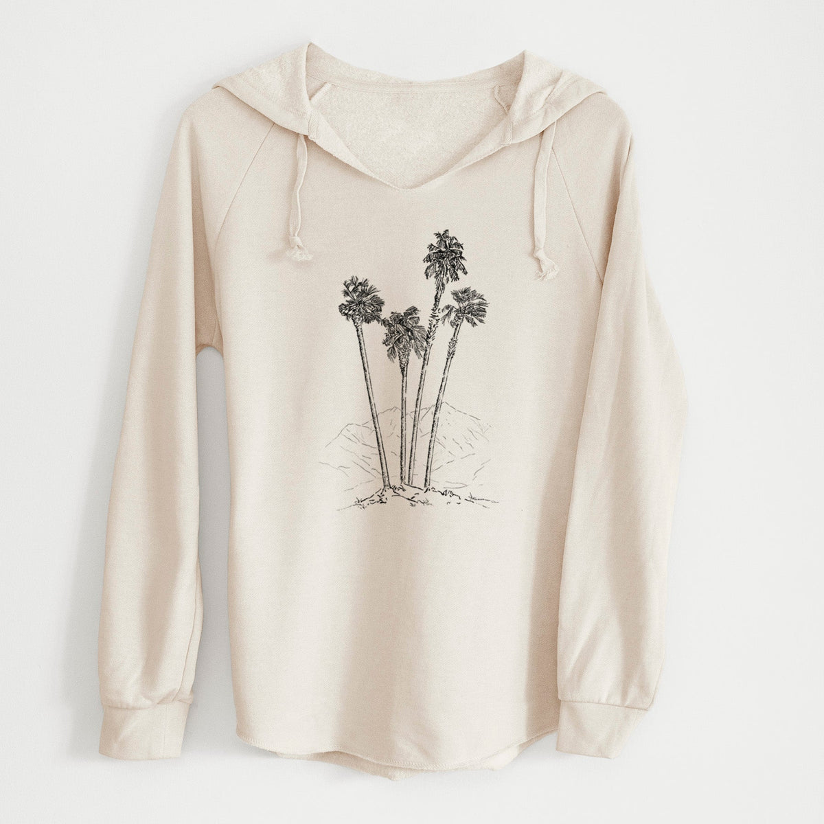 Desert Palms - Mexican Fan Palm - Washingtonia robusta - Cali Wave Hooded Sweatshirt
