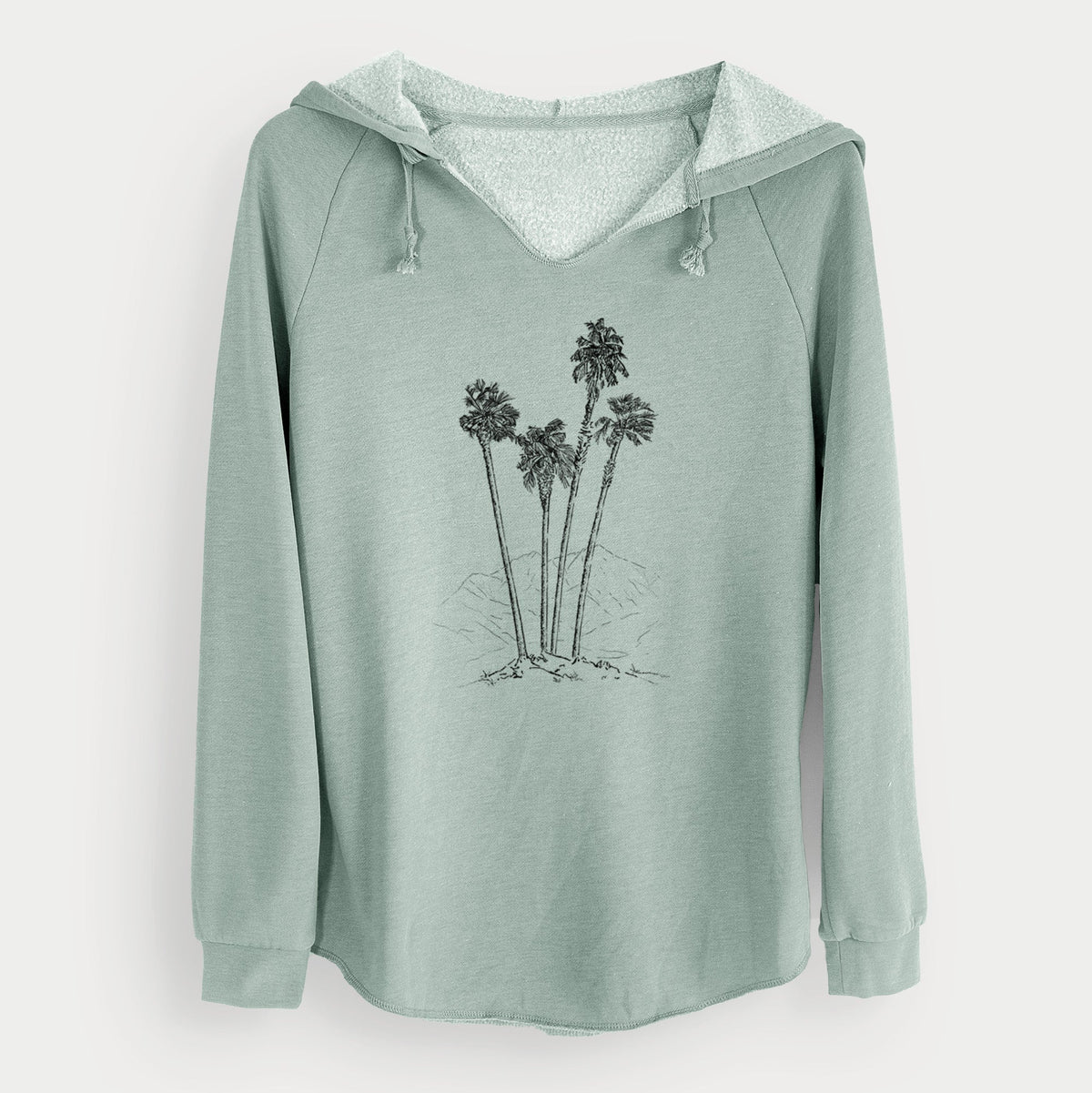 Desert Palms - Mexican Fan Palm - Washingtonia robusta - Cali Wave Hooded Sweatshirt