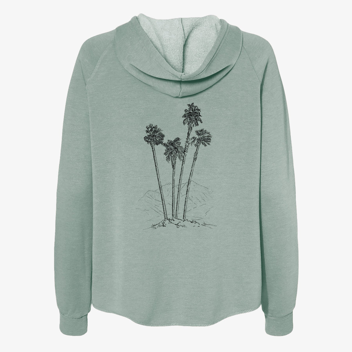 Desert Palms - Mexican Fan Palm - Washingtonia robusta - Women's Cali Wave Zip-Up Sweatshirt