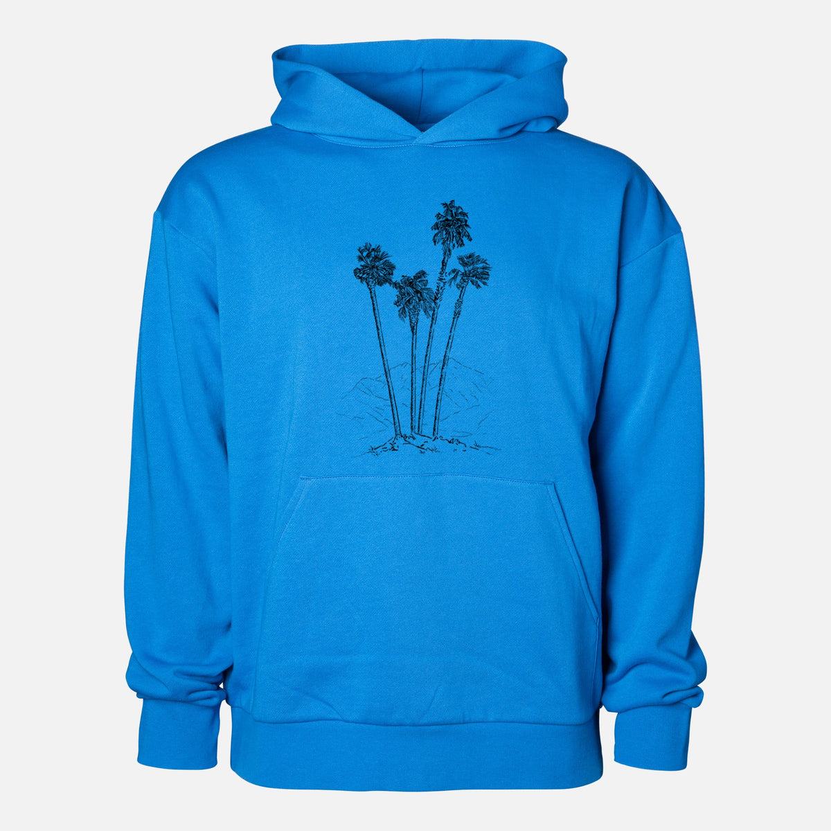 Desert Palms - Mexican Fan Palm - Washingtonia robusta  - Statement Midweight Hoodie