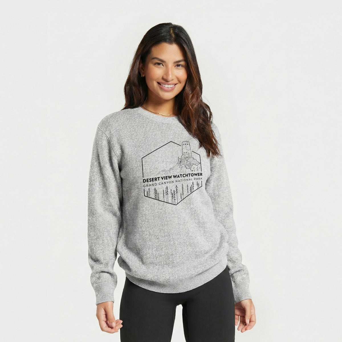 Desert View Watchtower - Grand Canyon National Park - Knit Sweatshirt