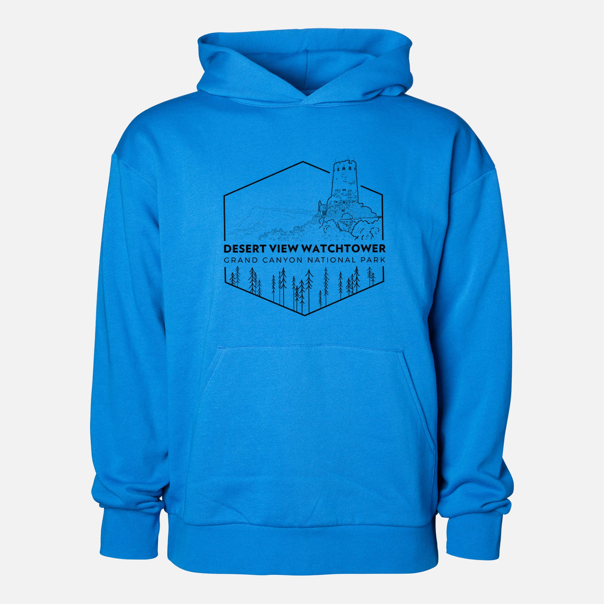 Desert View Watchtower - Grand Canyon National Park  - Statement Midweight Hoodie