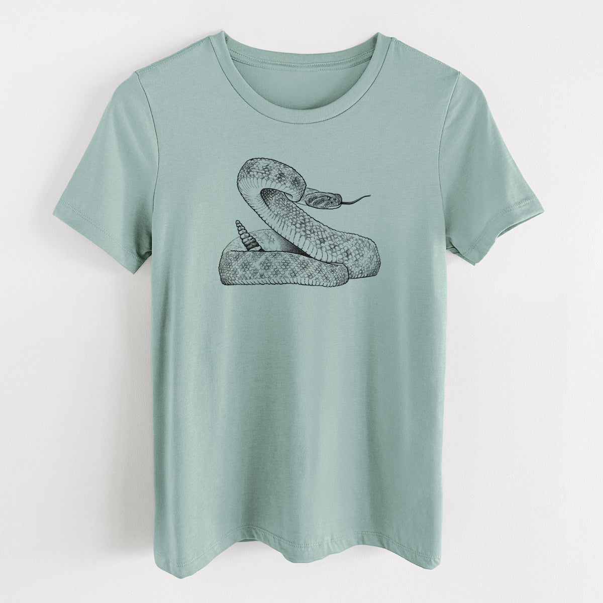 Western Diamondback Rattlesnake - Crotalus atrox - Women's Lightweight Relaxed Fit 100% Cotton Crewneck