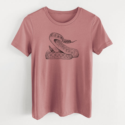 Western Diamondback Rattlesnake - Crotalus atrox - Women's Lightweight Relaxed Fit 100% Cotton Crewneck