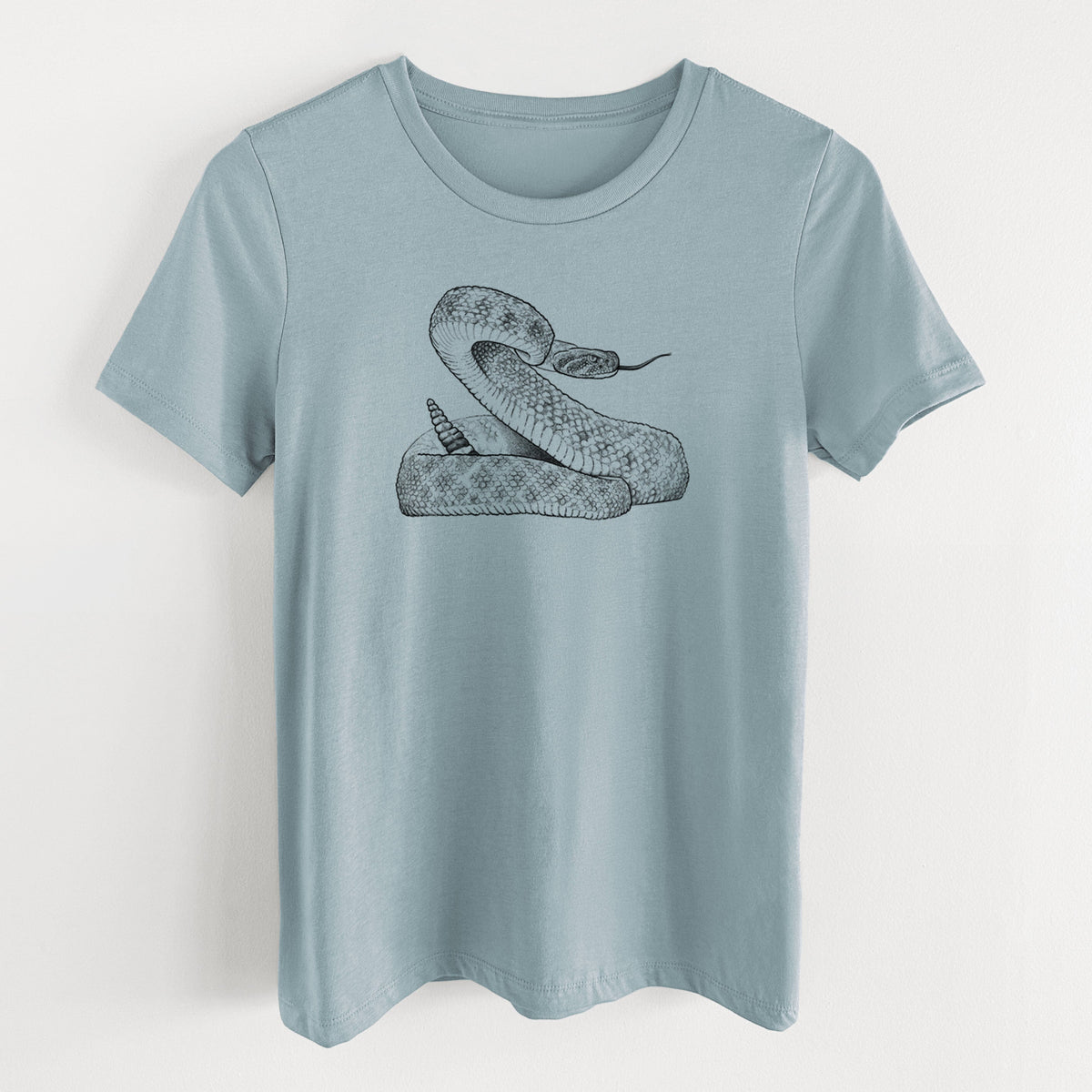 Western Diamondback Rattlesnake - Crotalus atrox - Women's Lightweight Relaxed Fit 100% Cotton Crewneck