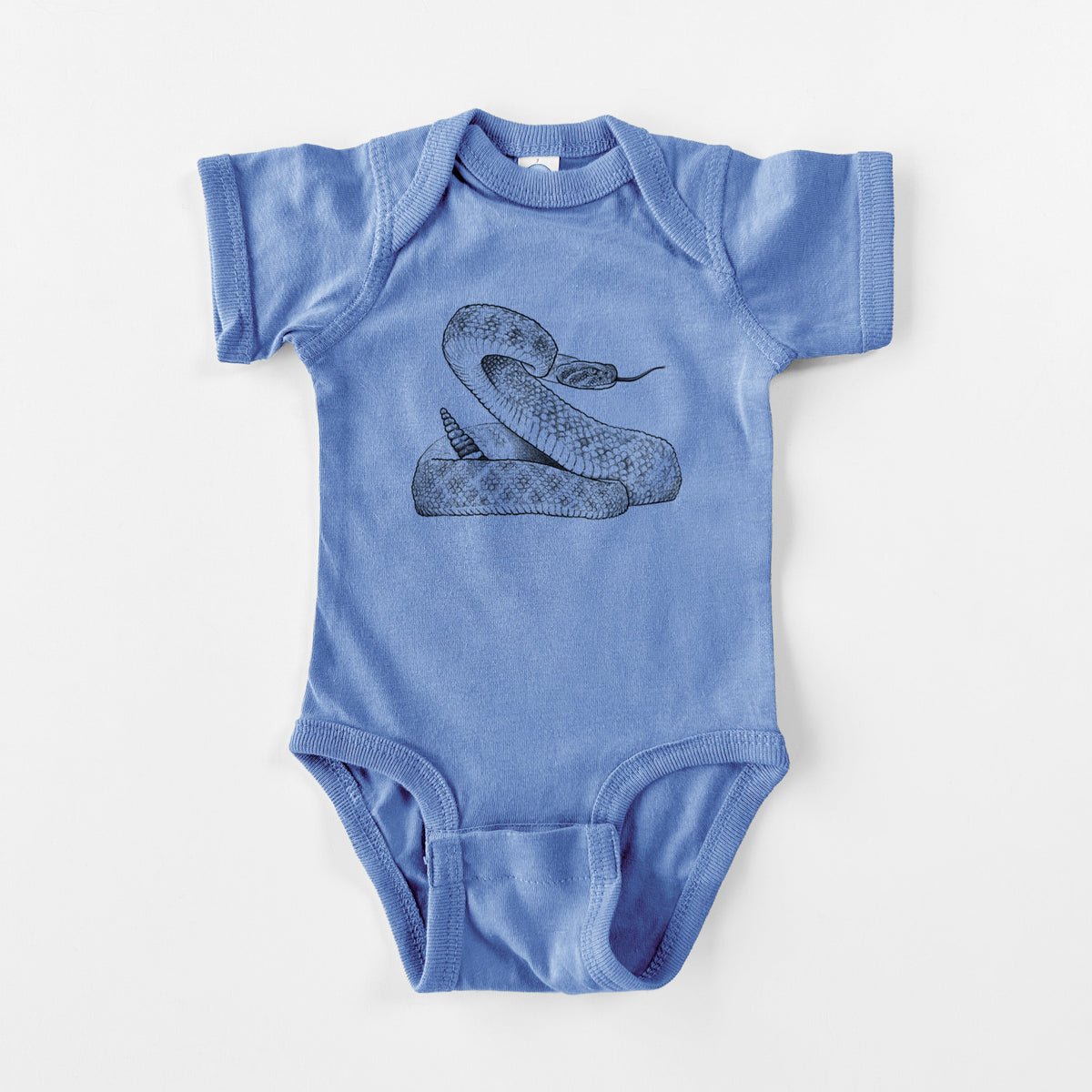 Western Diamondback Rattlesnake - Crotalus atrox - Baby Fine Jersey Bodysuit